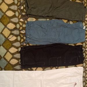 6 capris, 4 tops, 3 pants, 2dresses